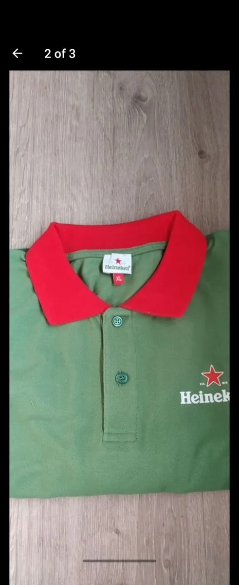Heineken polo t shirt XL new - Image 3