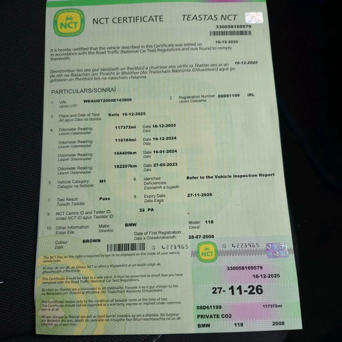 BMW 118D New NCT 11/26 Fully serviced - Image 2