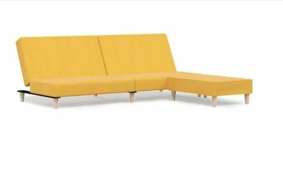 17 Stories Sleeper Sofa 2-Seater with Ottoman - Image 2
