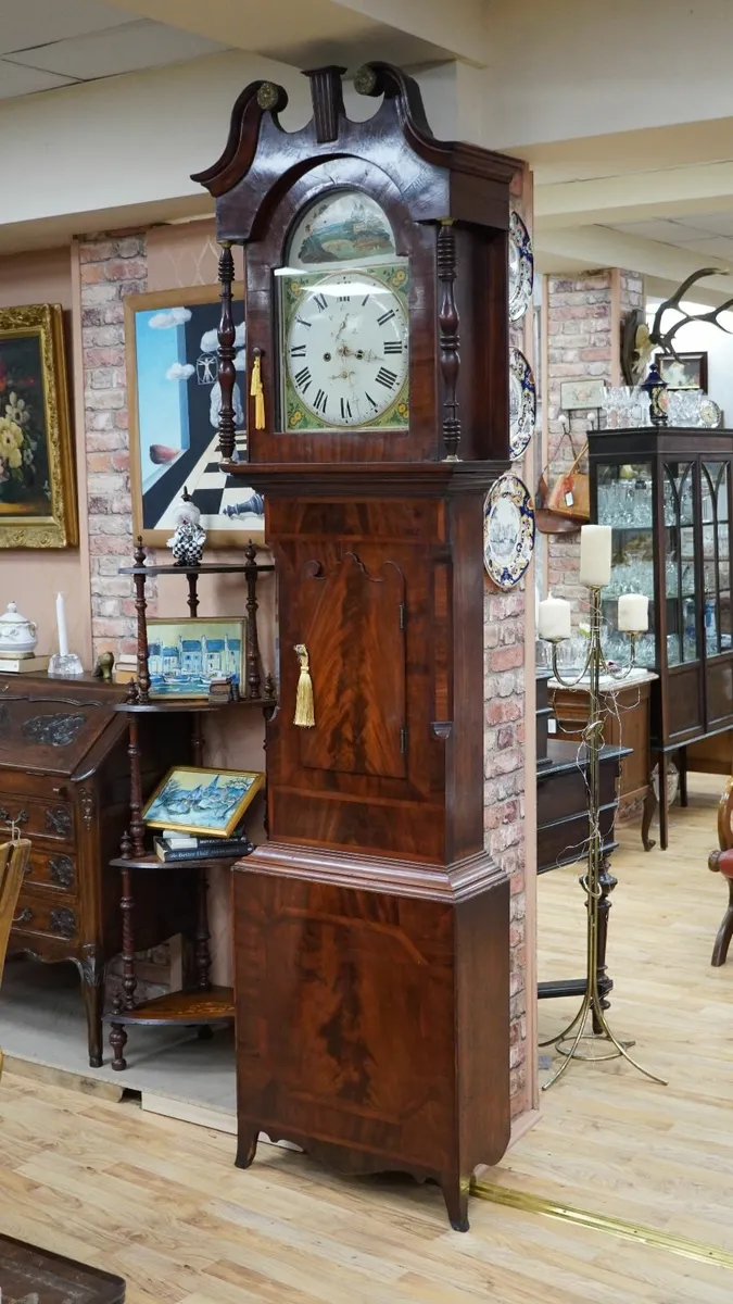 Regency Mahogany Grandfather Clock - Image 1