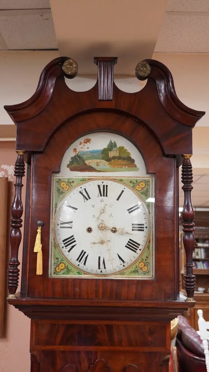 Regency Mahogany Grandfather Clock - Image 2