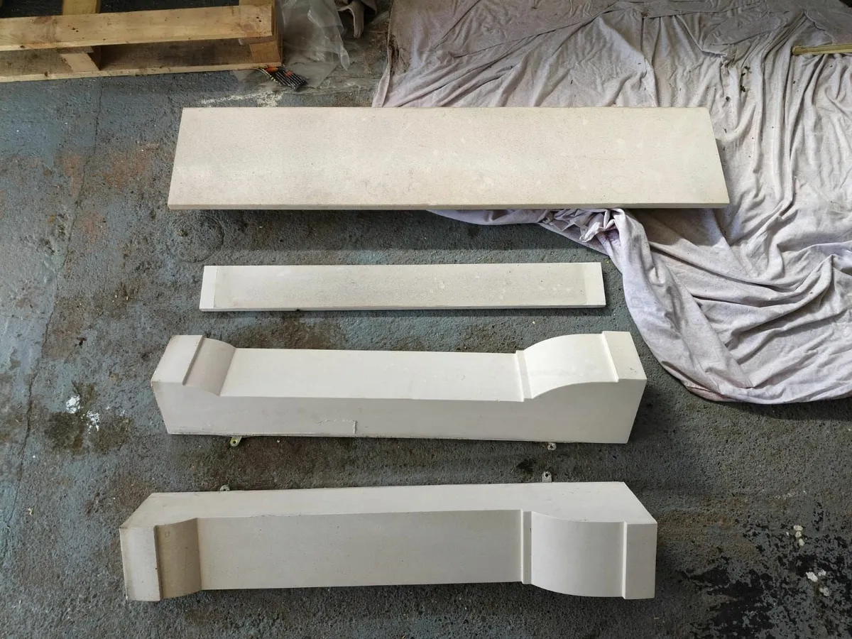 Limestone Fireplace - Image 1