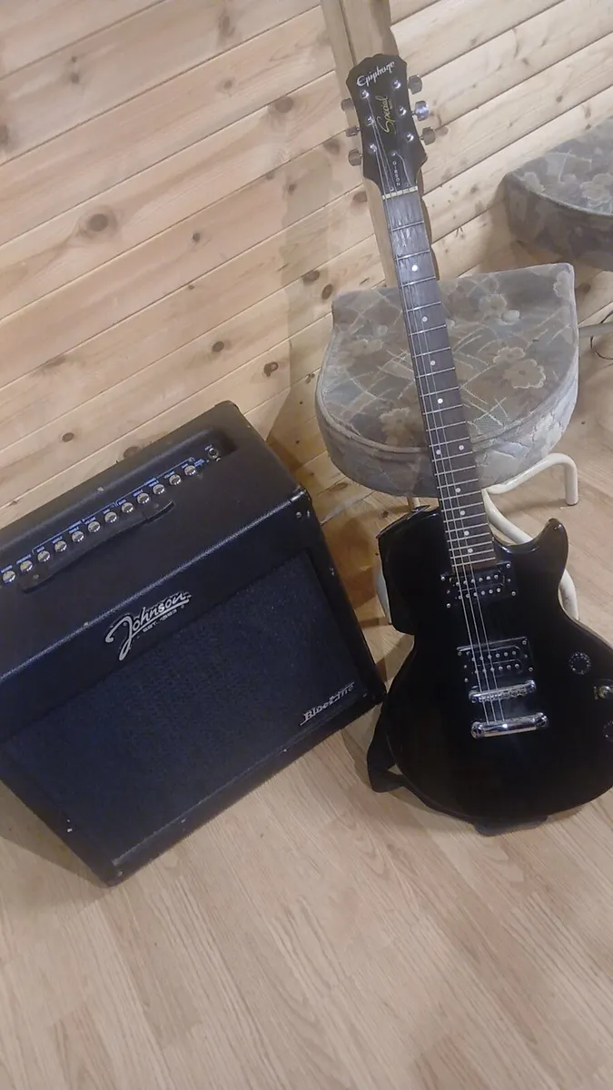 Gibson Epiphone Guitar  and Amp - Image 1