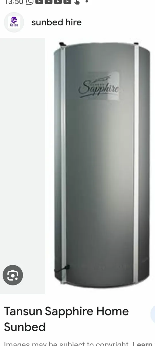 Tansun sapphire upright sunbed - Image 4