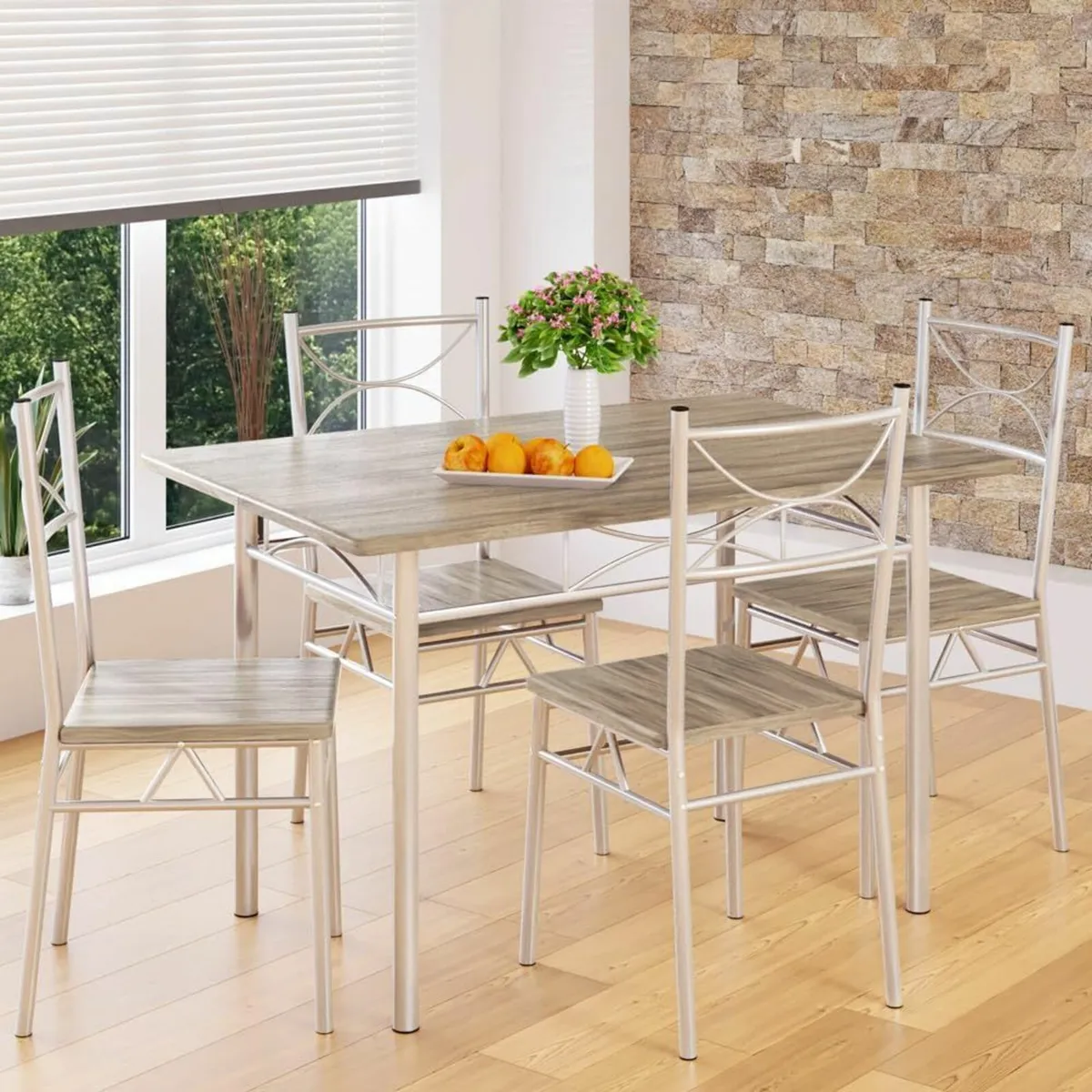5-Piece Dining Set – Table & 4 Chairs | Compact Me - Image 3