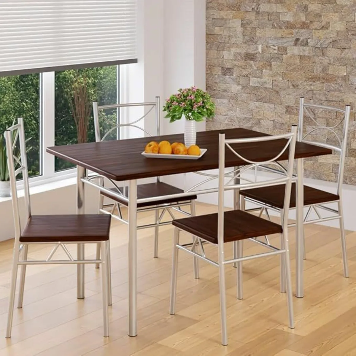 5-Piece Dining Set – Table & 4 Chairs | Compact Me - Image 3