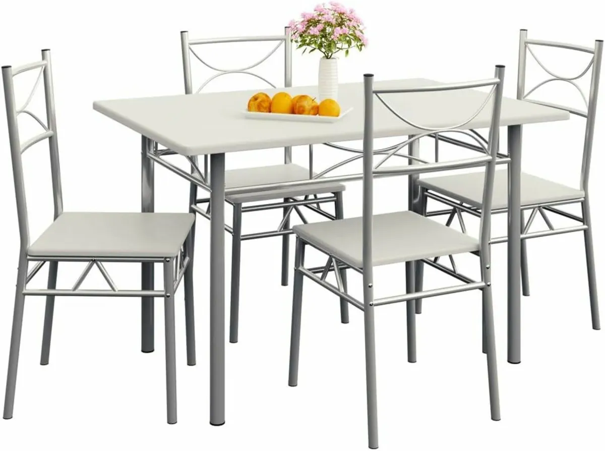 5-Piece Dining Set – Table & 4 Chairs | Compact Me - Image 4