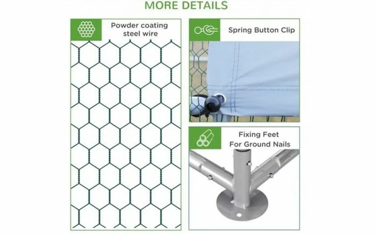 Chicken Coop 4 x 3m (13ft x 10ft) Chicken run - Image 2