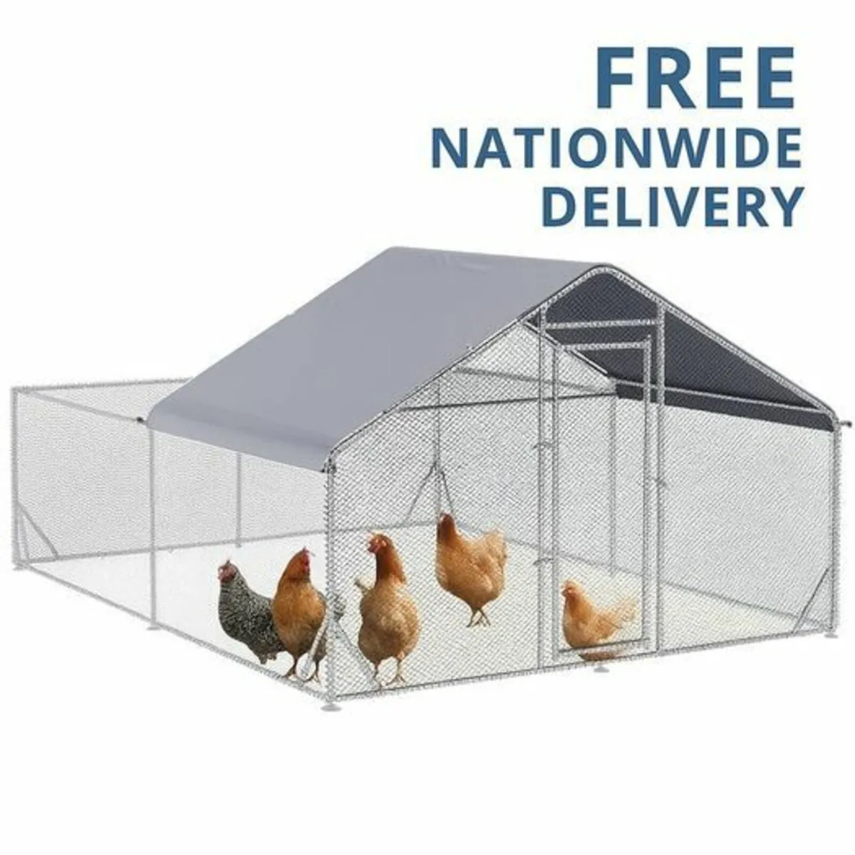 Chicken Coop 4 x 3m (13ft x 10ft) Chicken run - Image 1