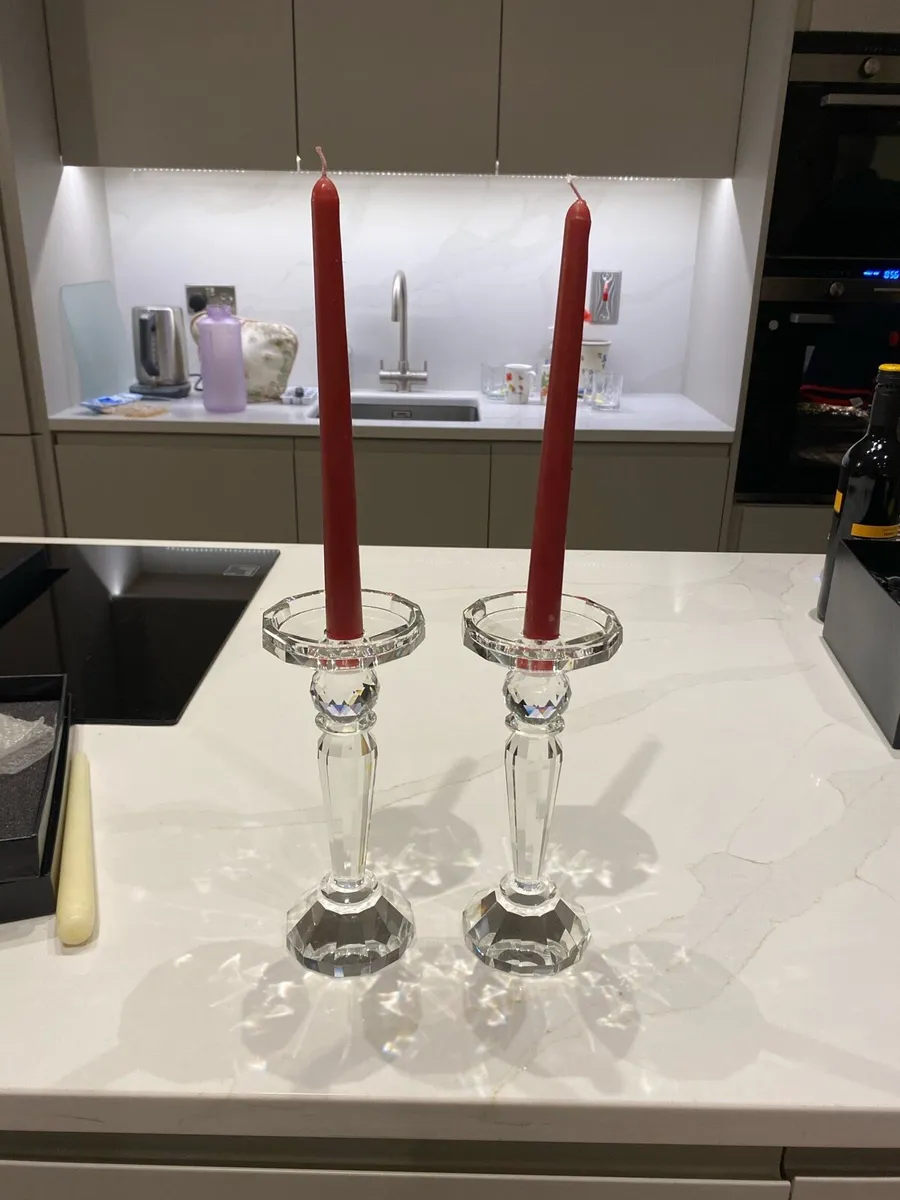 Tipperary crystal candkesticks - Image 1