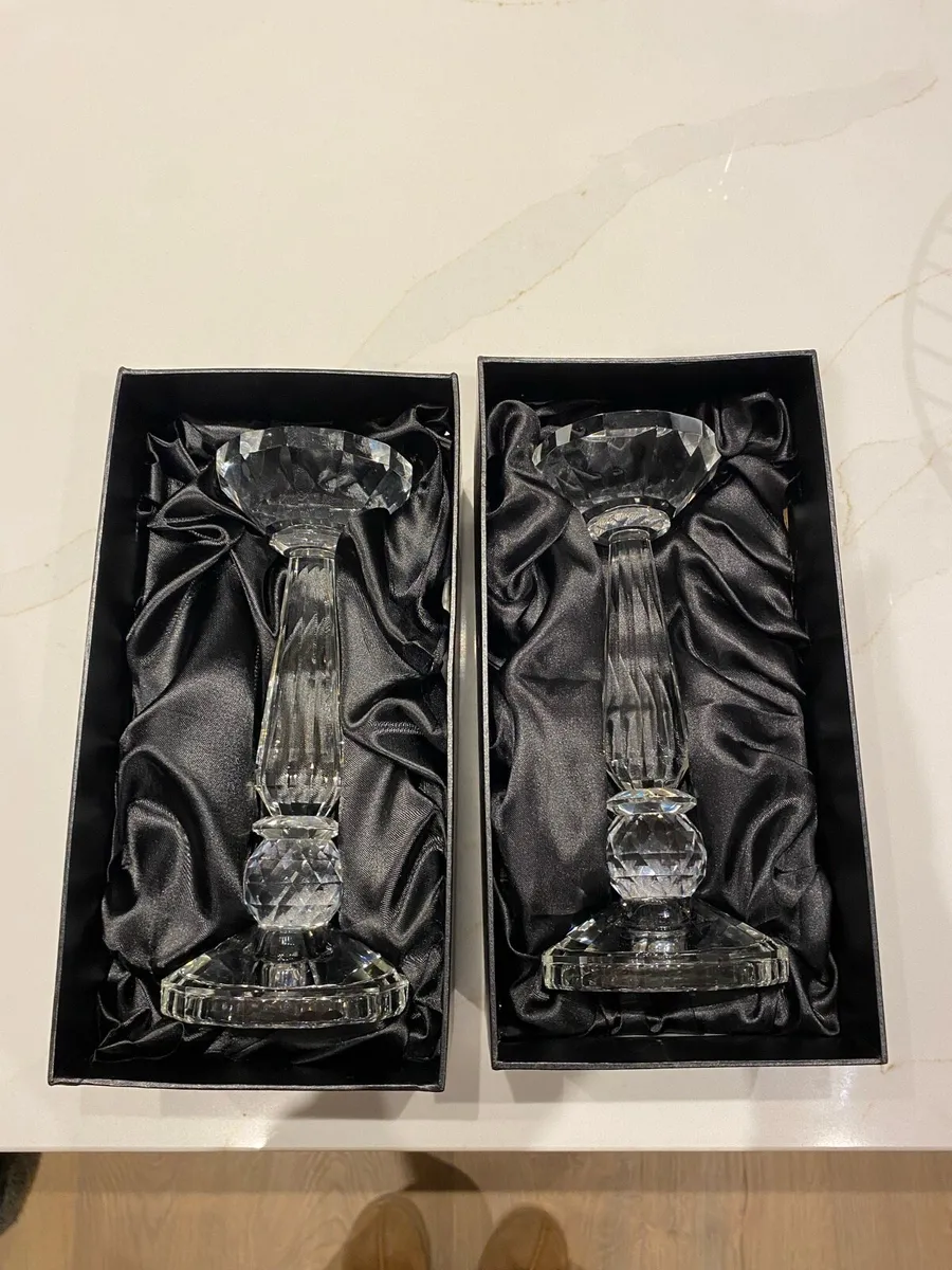 Tipperary crystal candkesticks - Image 2