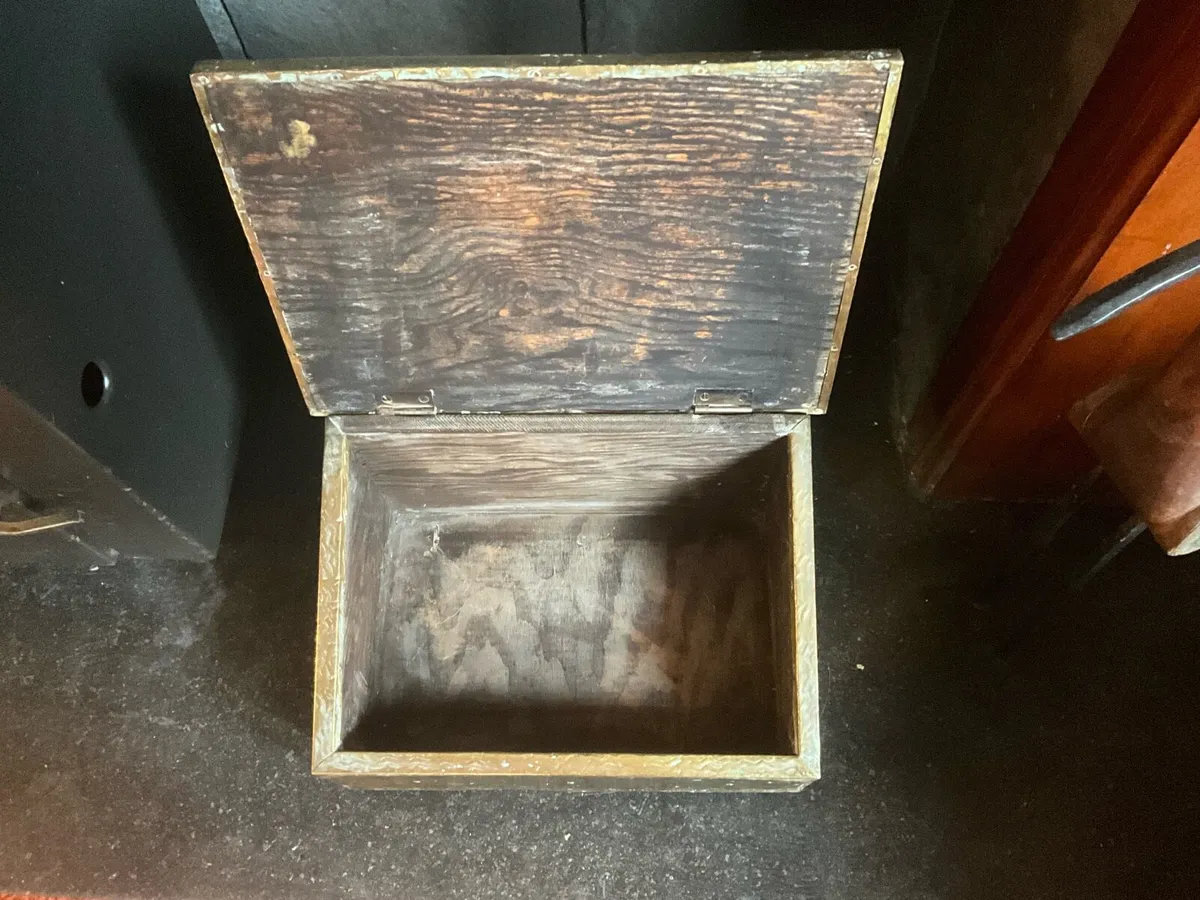 Antique Brass Bonzo Slipper Box 1920s - Image 2