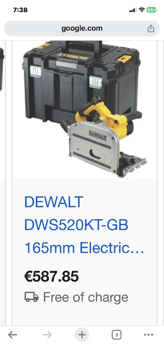 240v Dewalt plunge saw - Image 4