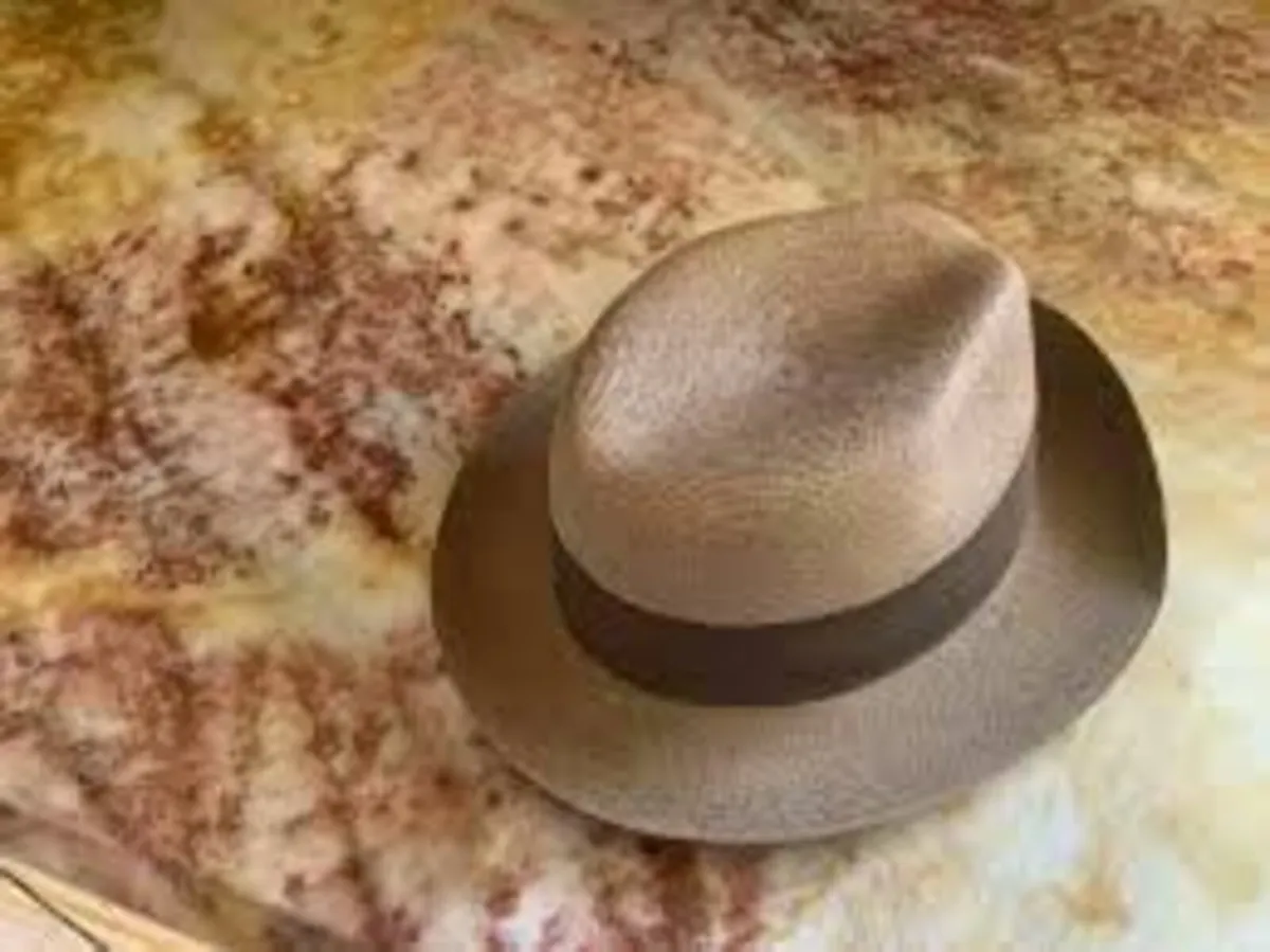 Stetson Panama Fedora Hat - Universal Size Unisex. - Image 3