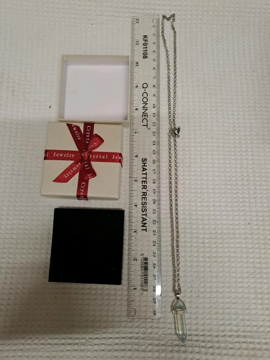 Opaline crystal pendant and necklace - Image 3