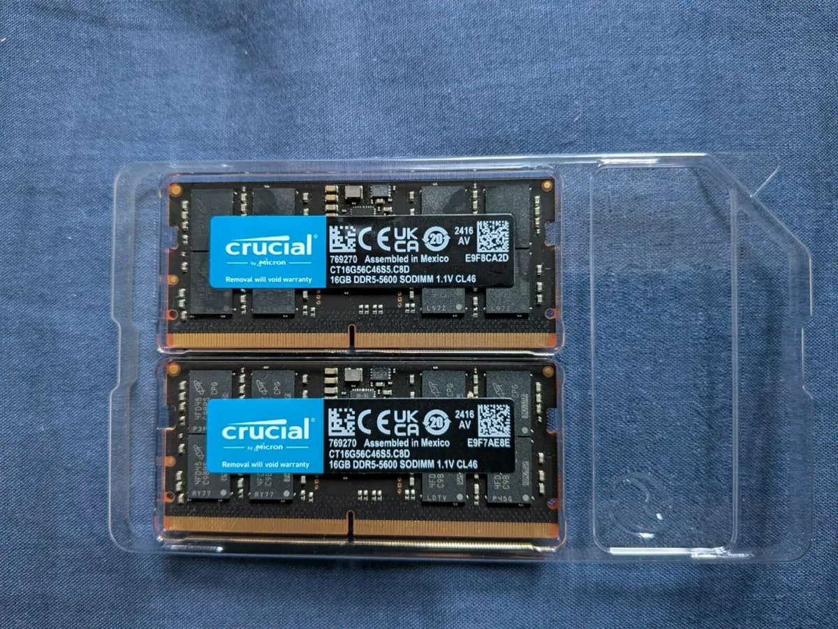 Crucial DDR5 32GB(2X16) 5600 Mhz Laptop Sodimm Ram