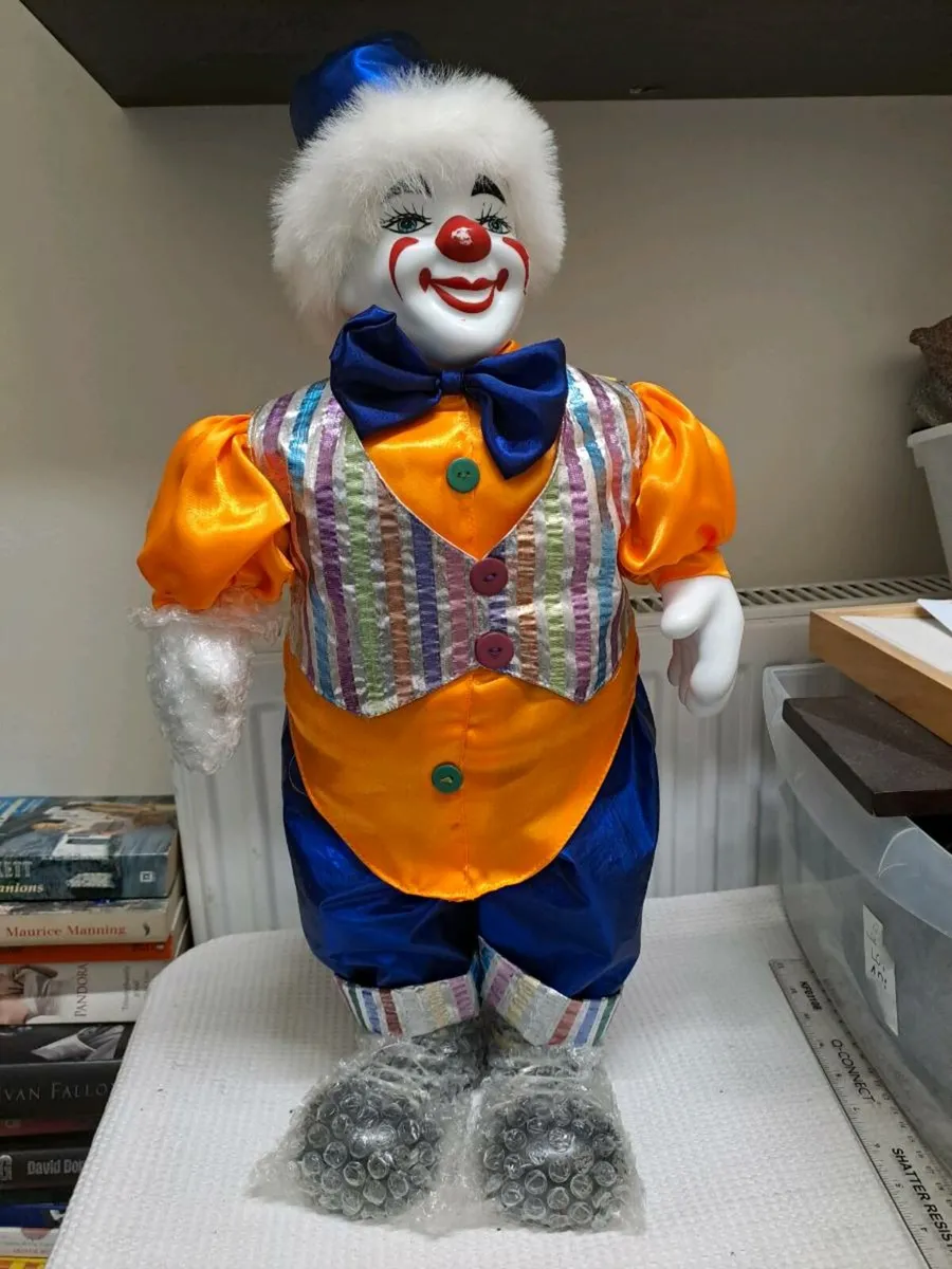 80s Vintage Bond Street Collection Clown Doll - Image 1