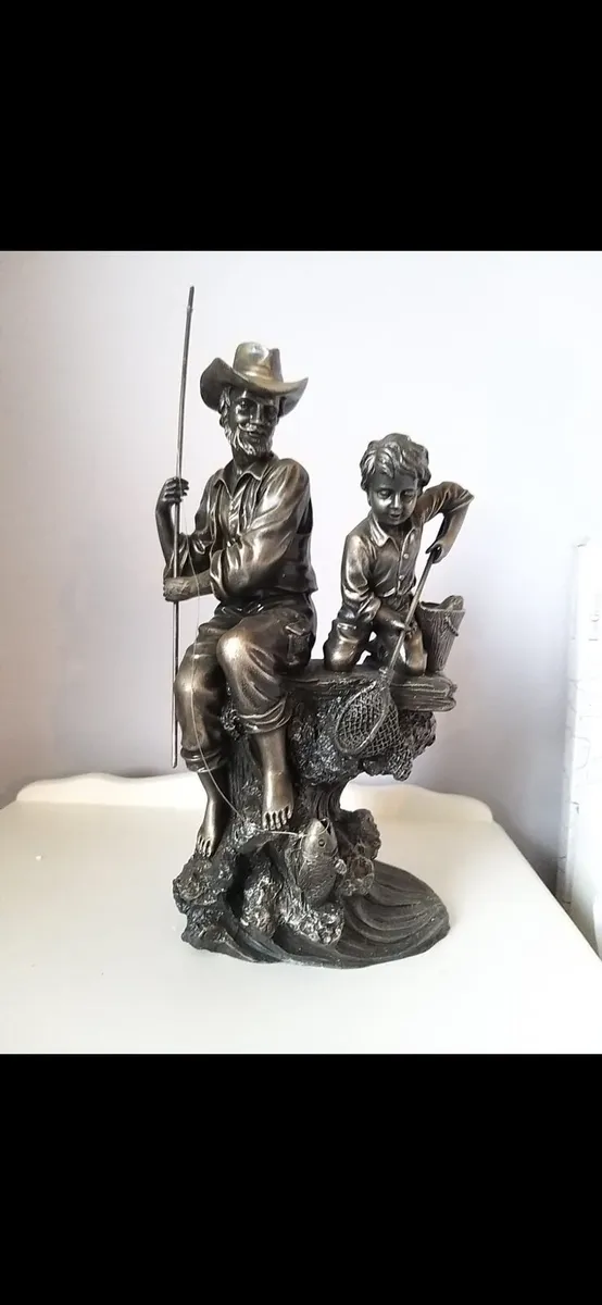 NEW Very Large Fisherman Figure Christmas Gift - Image 1