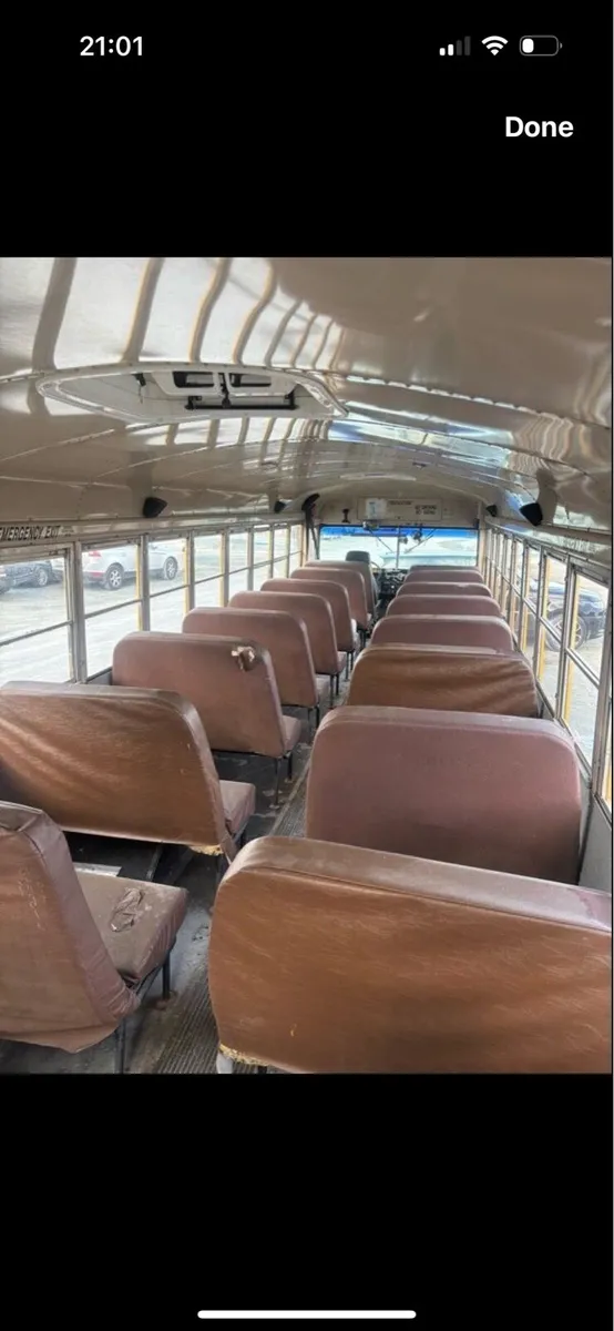 Leather Bus Seats from America School Bus - Image 1