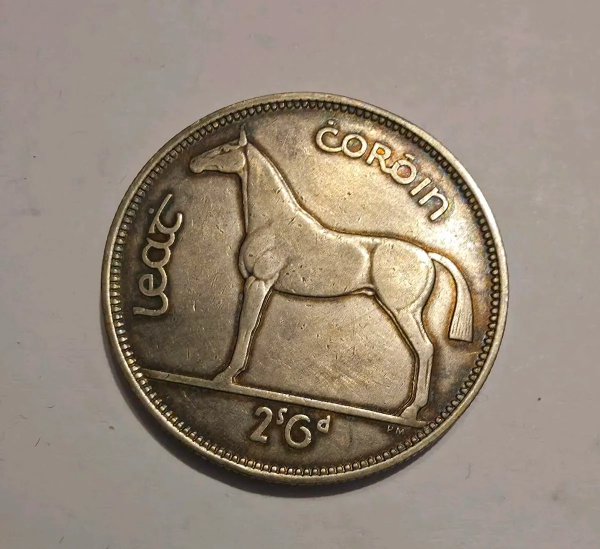 1940 irish silver half crown - Image 1