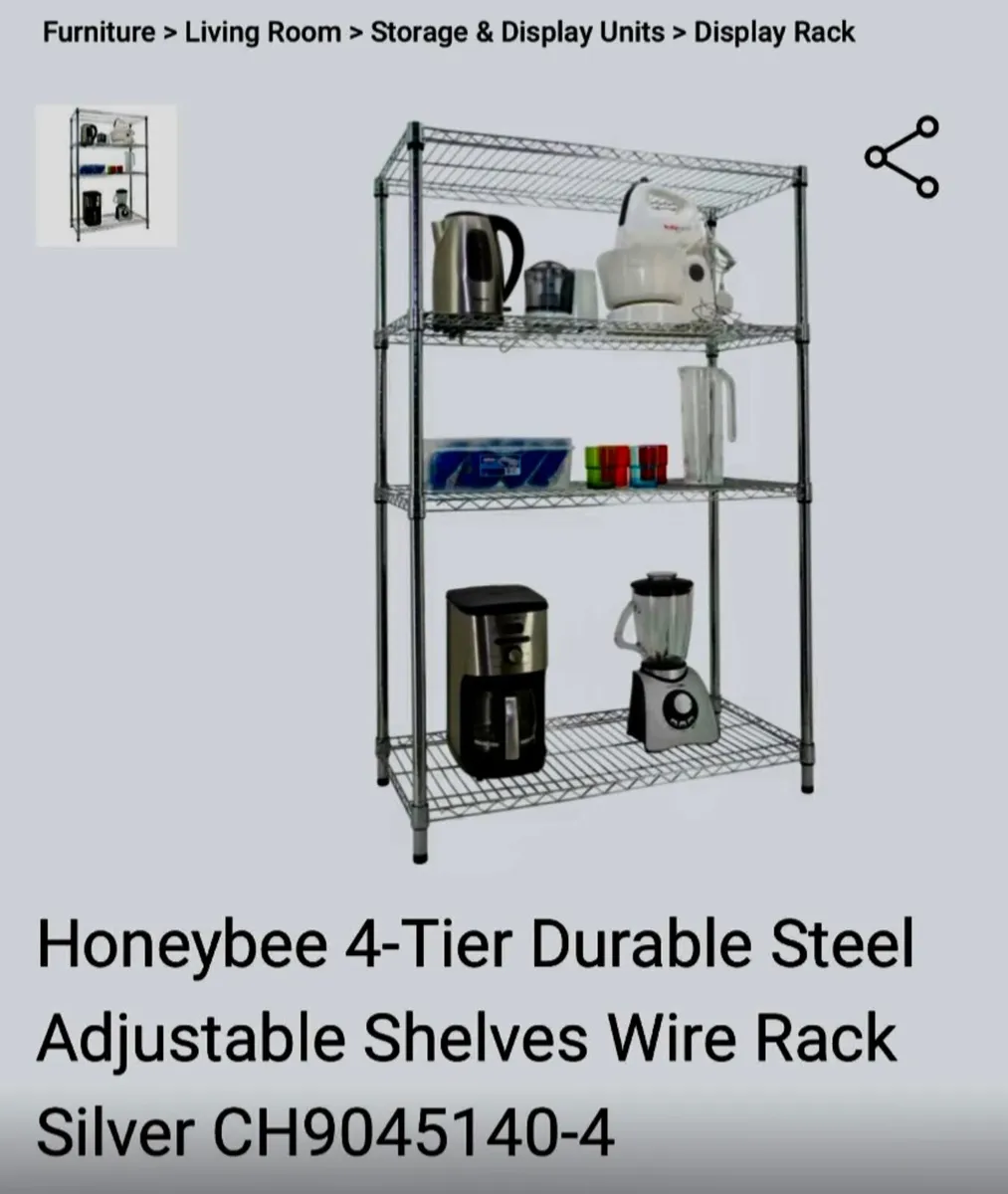 Steel shelf rack