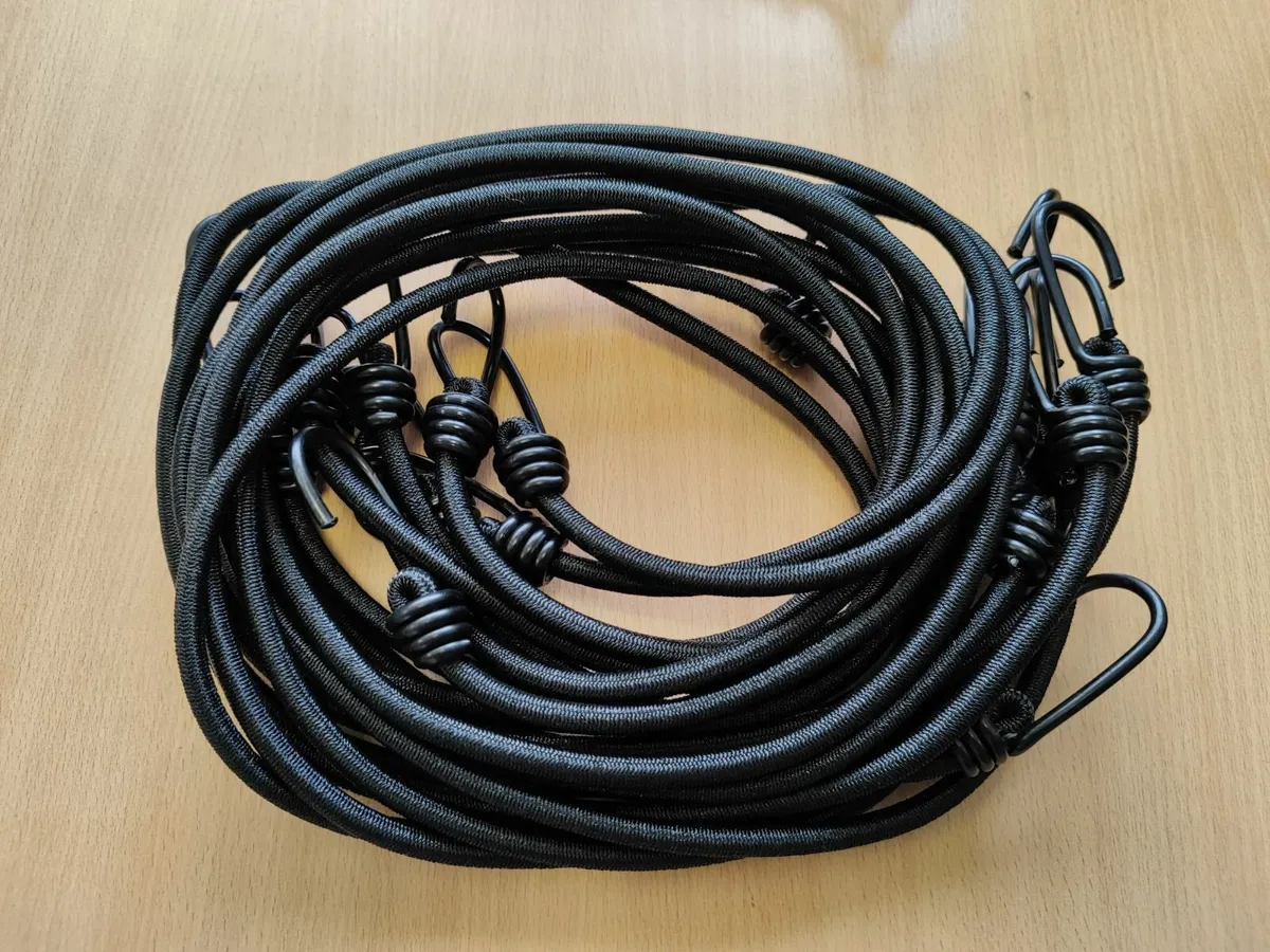 Shock Cord with 2 metal hooks 60cm - 10 Pack - Image 1