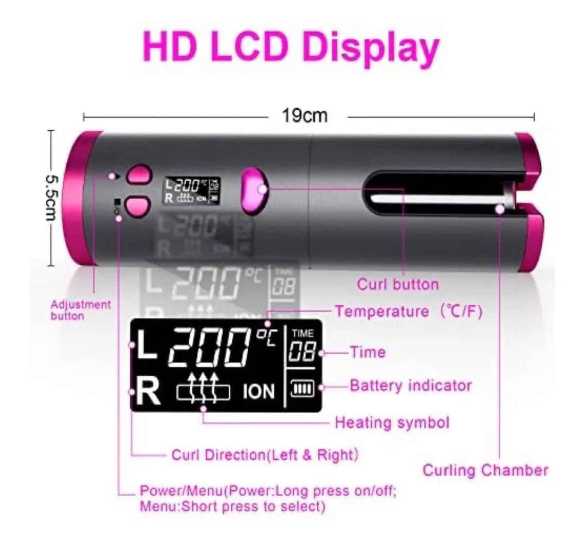 Cordless hair curler - Image 2