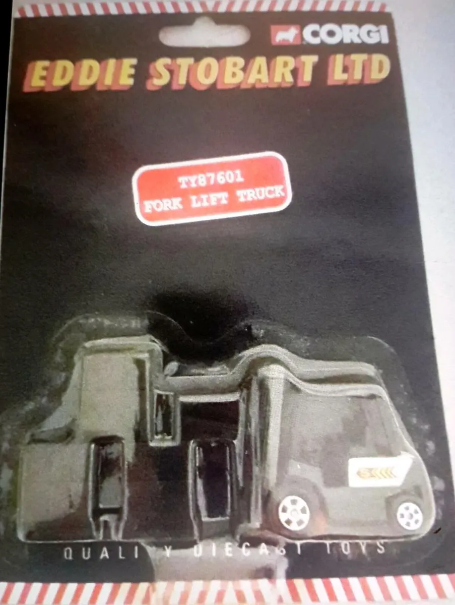 RARE EDDIE STOBART FORK-LIFT TRUCK BLISTER PACK . - Image 1
