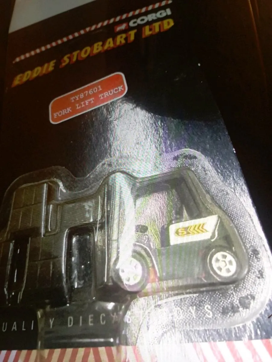 RARE EDDIE STOBART FORK-LIFT TRUCK BLISTER PACK . - Image 4