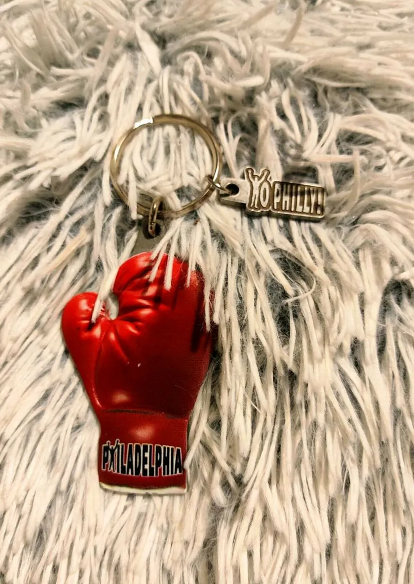 “YO PHILLY!” Boxing Glove Keychain – Bold & Iconic - Image 2