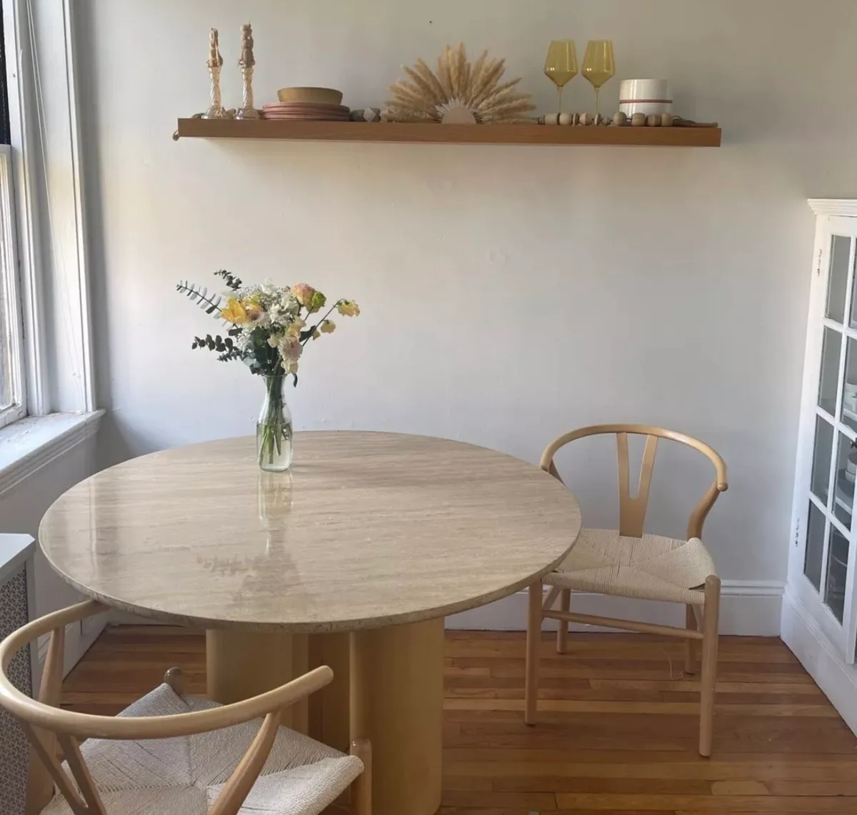 Travertine Dining Table - Designer Piece - Round - Image 2