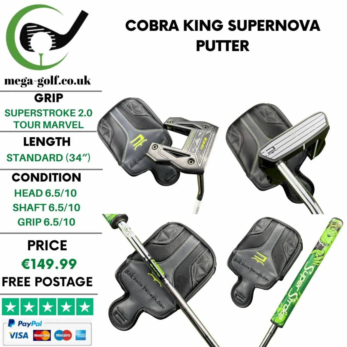 Cobra King Supernova Putter / 34″ - Image 1