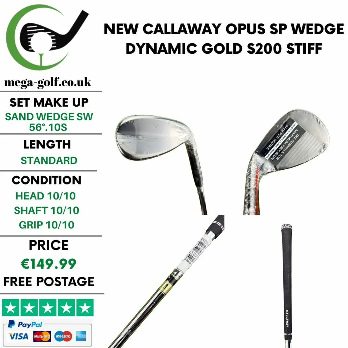 New Callaway Opus SP Wedge Sw 56°.10S / Stiff - Image 1