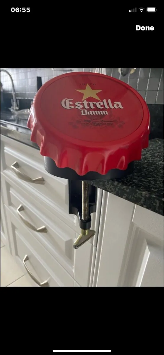 Estrella Beer Bar Display/ Bottle Opener - Image 4