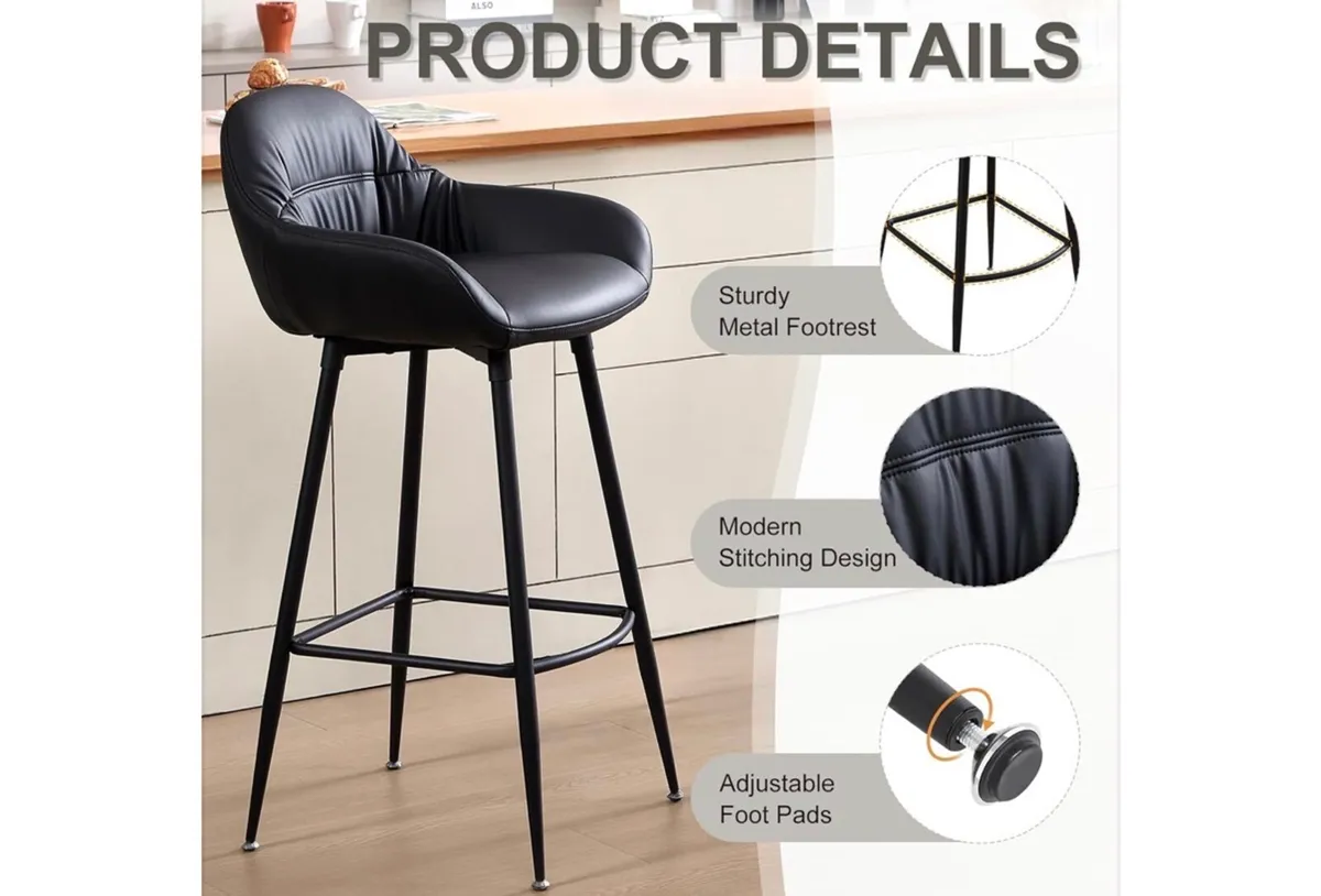 Bar stools - 4 Brand New in box - Image 3