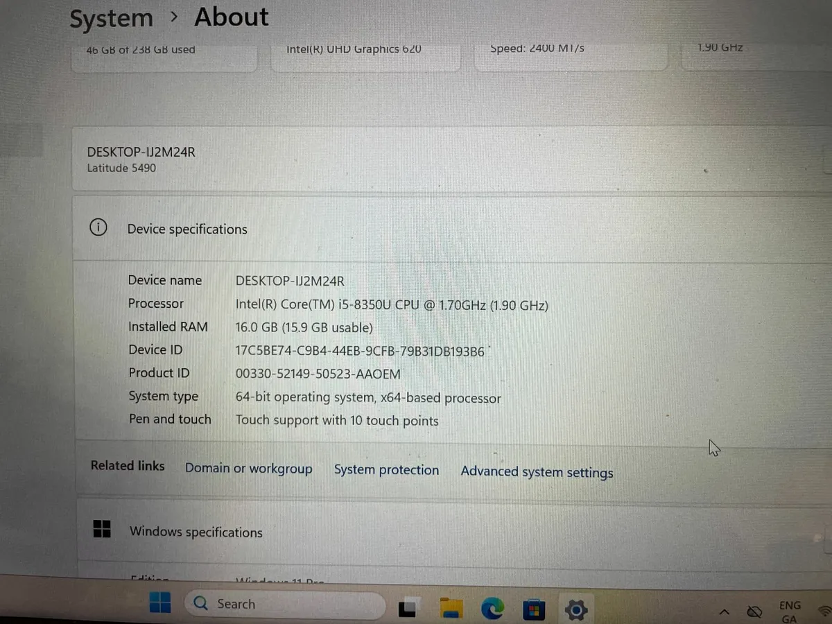 Dell Latitude 5490 - Image 4