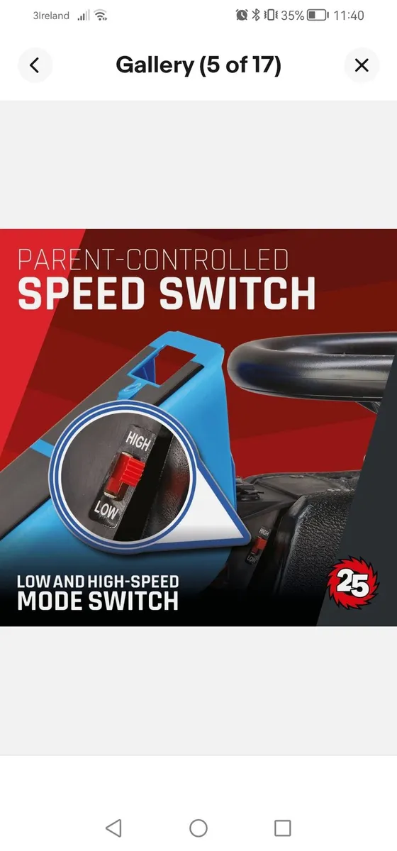 Razor Crazy Cart 25.2V Electric Go Kart - Image 3