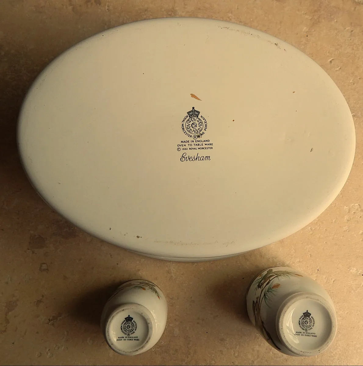 Royal Worcester Casserole Dish & 2 Egg Coddlers - Image 4