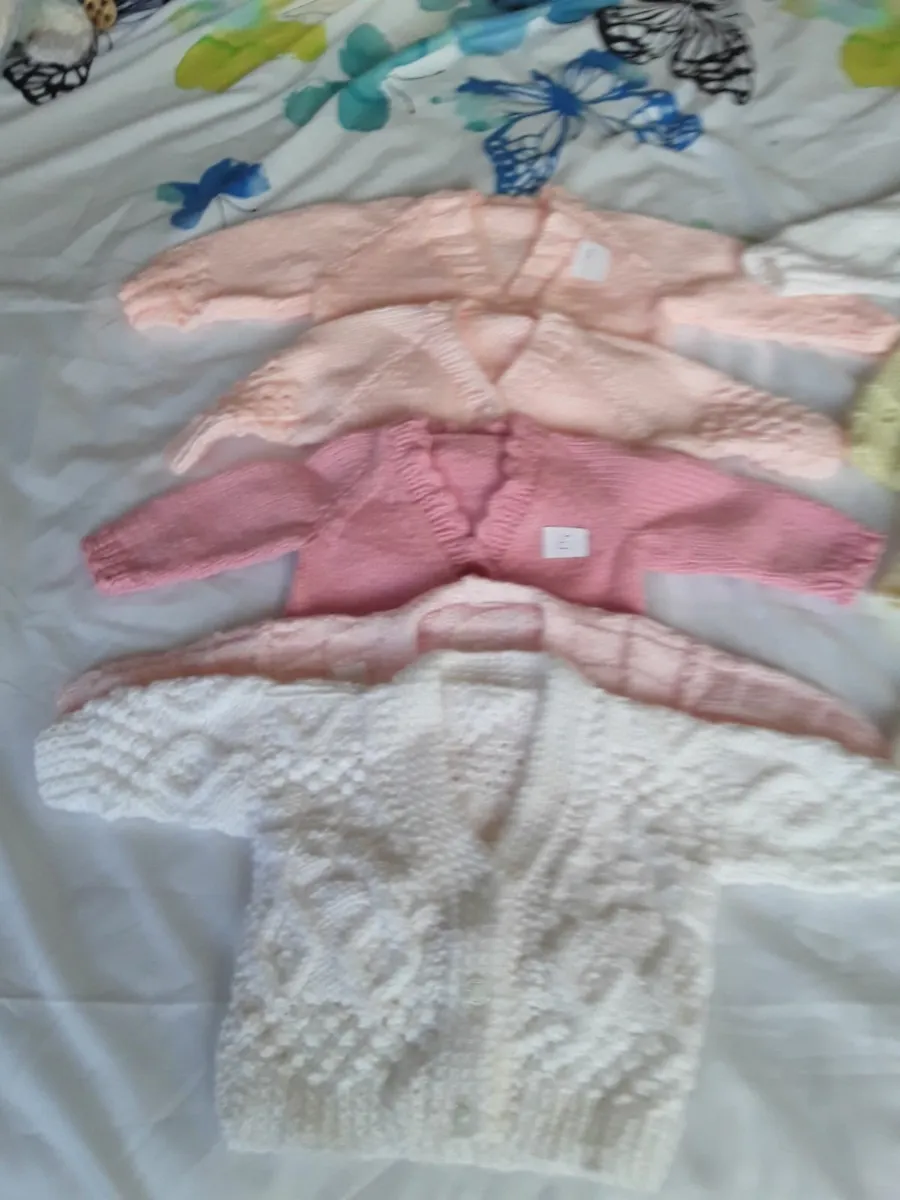 Brand new hand knitted baby cardigans - Image 1