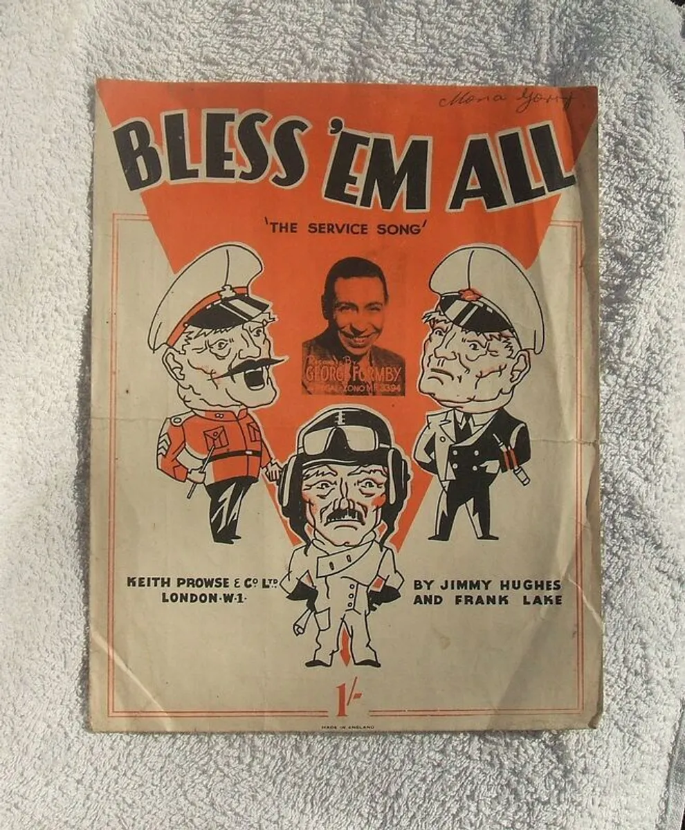 BLESS 'EM ALL (The Service Song) & YOU ARE MY SUNSHINE - two vintage songsheets (both 1940) - Image 2