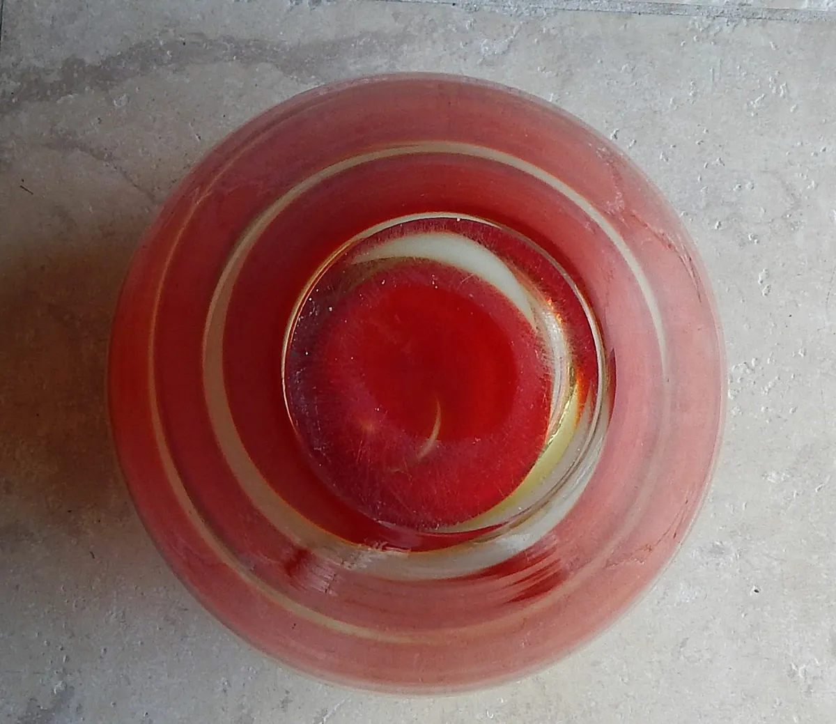 Large Waterford Crystal Evolution Red Sea Vase - Image 4