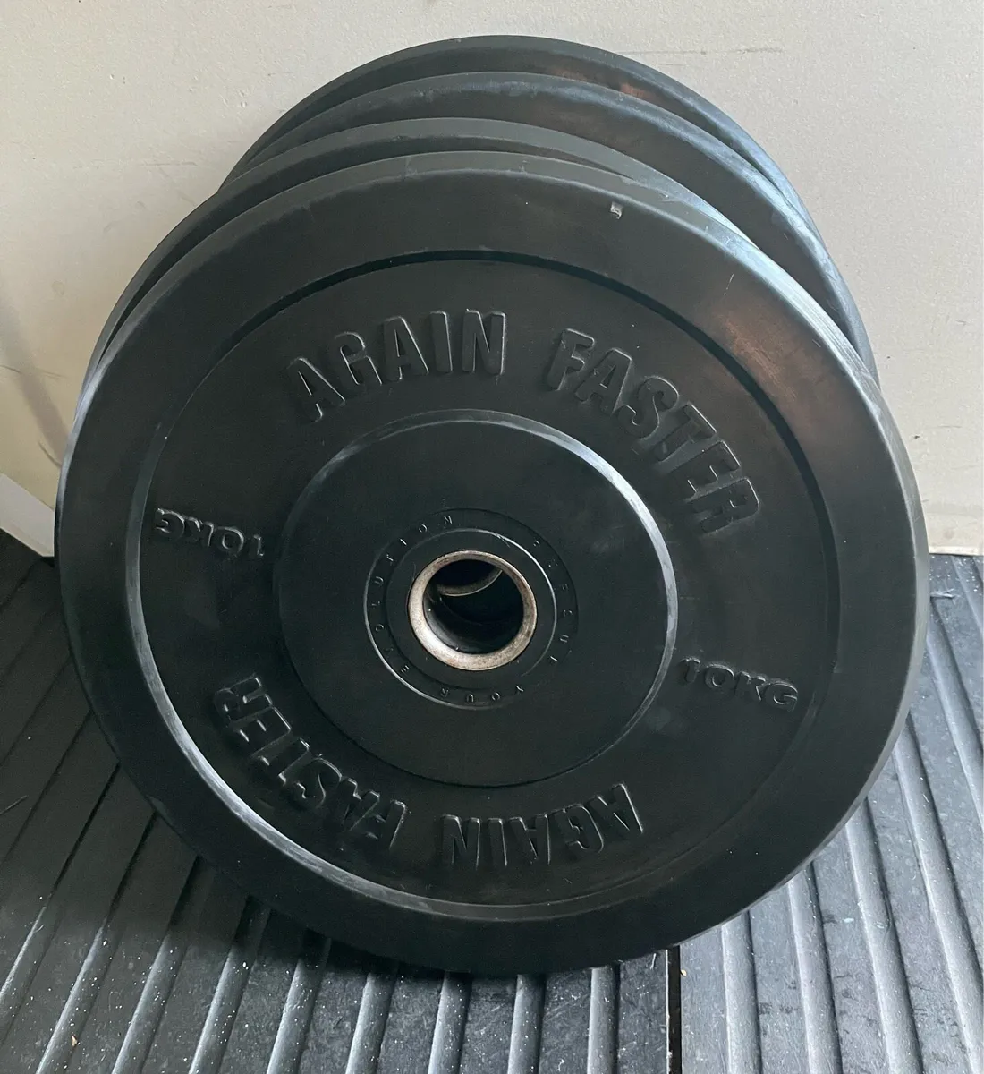 70kg Olympic branded rubber weight plates - Image 3