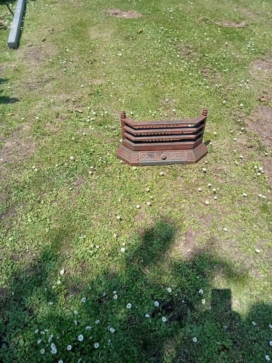 Old fireplace front and grill - Image 2