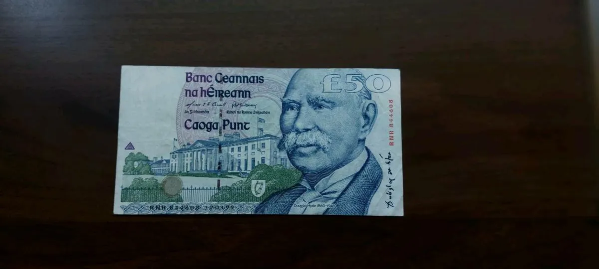Irish £50 C-Series Banknote  Circulated Example - Image 1