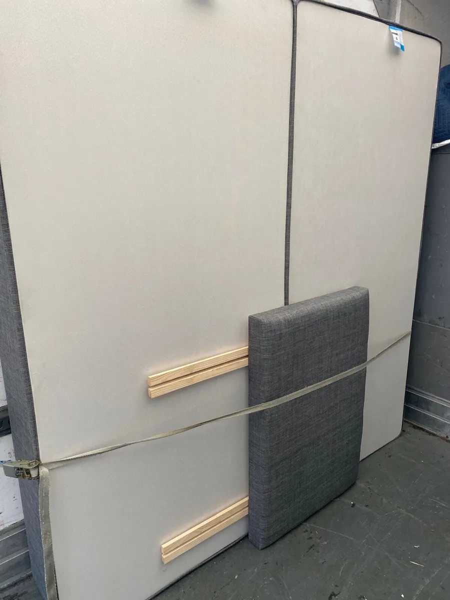 2 single bed bases and headboard ex display - Image 2