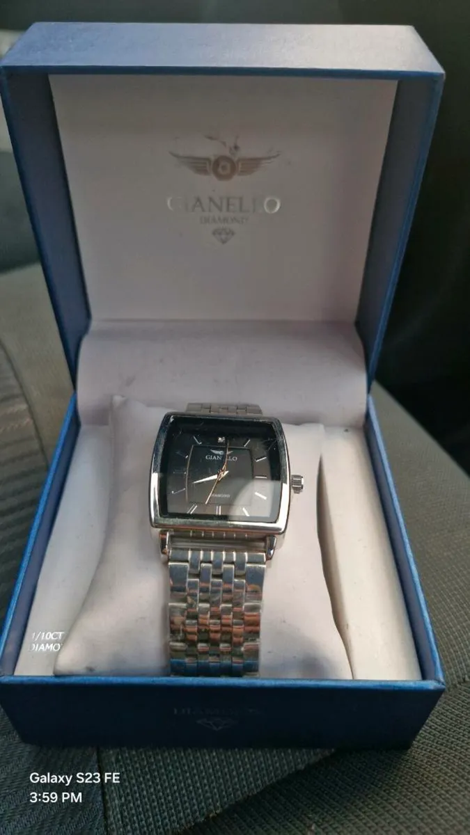 Gianello  Silver Bravura Square Italian designer w - Image 3