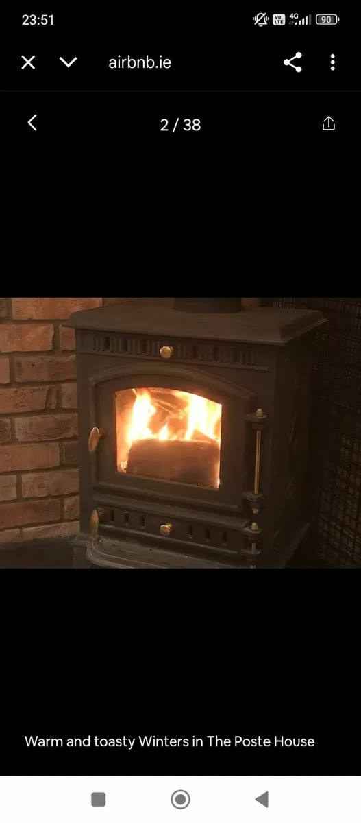 MultiFuel Cast Iron Henley 8kw stove+surround - Image 2