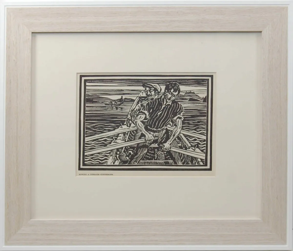 Harry Kernoff Rowing A Curragh Connemara - Image 2