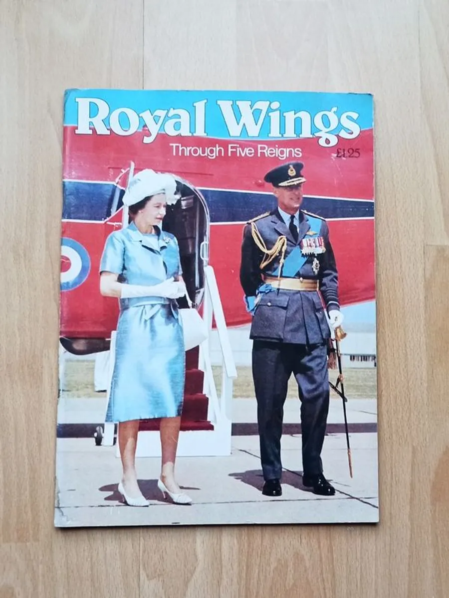 "Royal Wings Through Five Reigns"  rare souvenir magazine 1977 - Image 1