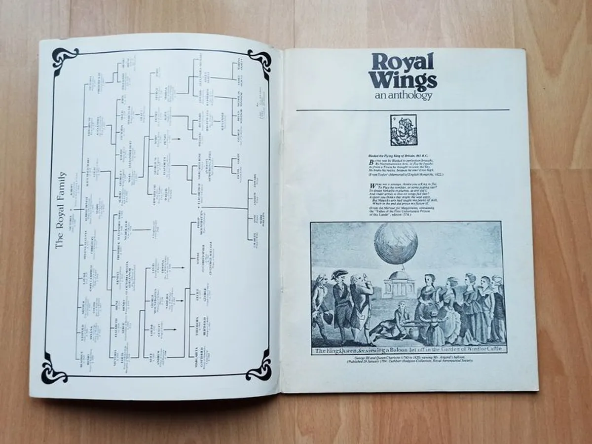 "Royal Wings Through Five Reigns"  rare souvenir magazine 1977 - Image 2